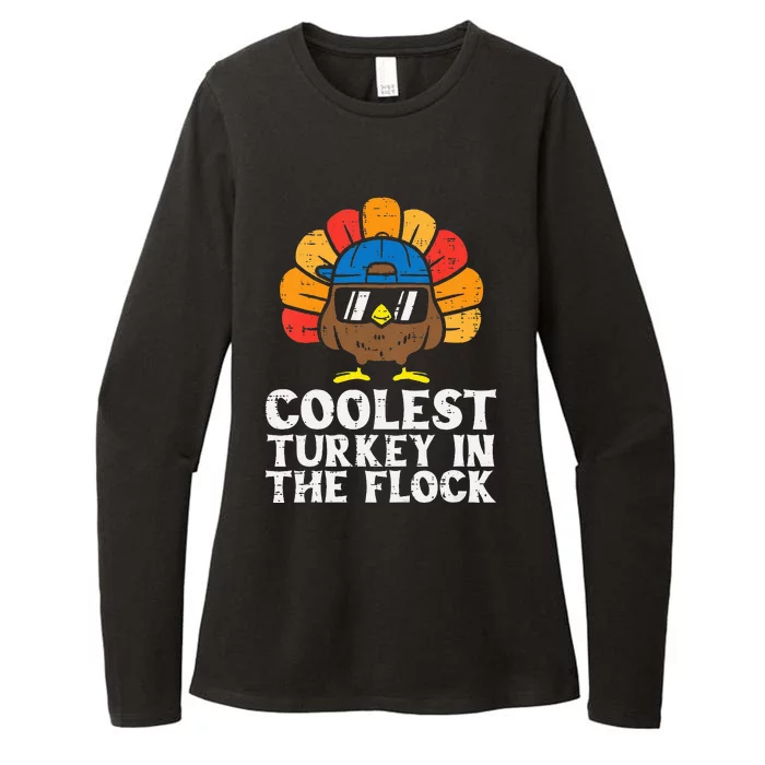 Coolest Turkey In The Flock Thanksgiving Womens CVC Long Sleeve Shirt