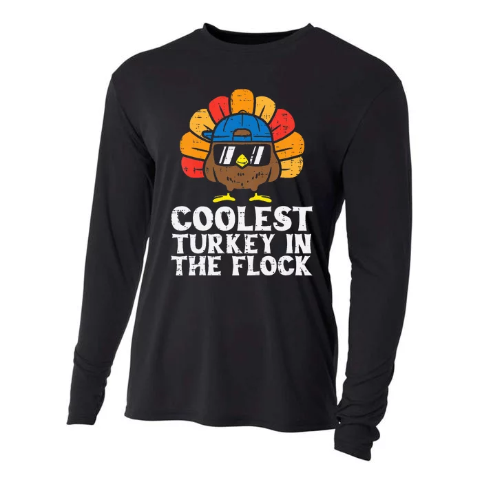 Coolest Turkey In The Flock Thanksgiving Cooling Performance Long Sleeve Crew