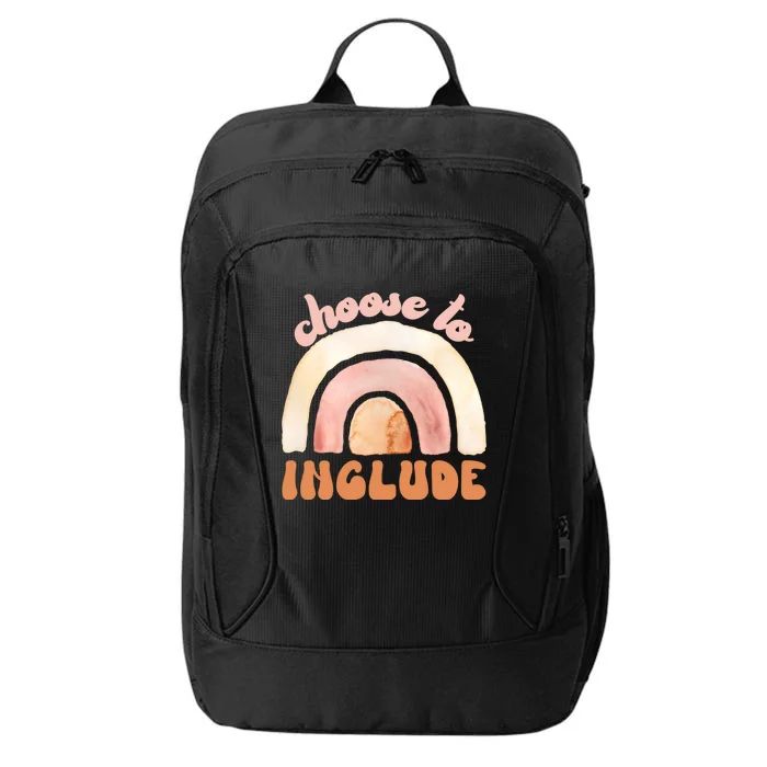 Choose To Include Special Education Teacher Autism Awareness Gift City Backpack