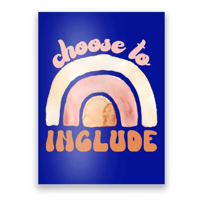 Choose To Include Special Education Teacher Autism Awareness Gift Poster