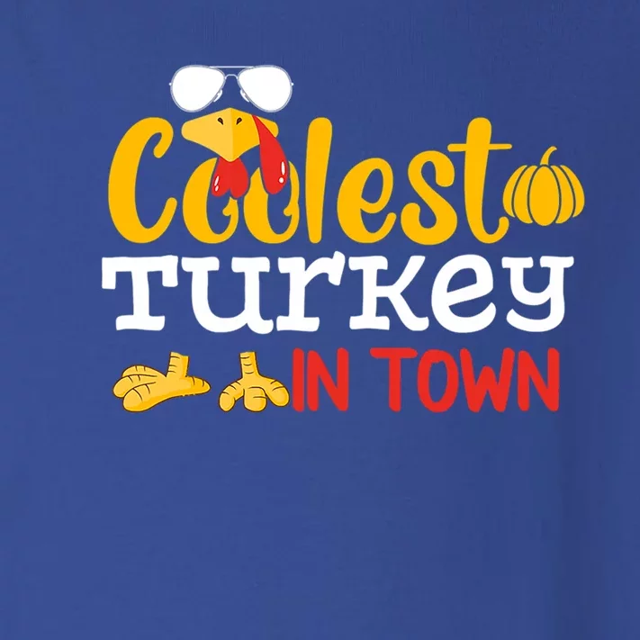 Coolest Turkey In Town Fall Autumn Matching Thanksgiving Day Great Gift Toddler Long Sleeve Shirt