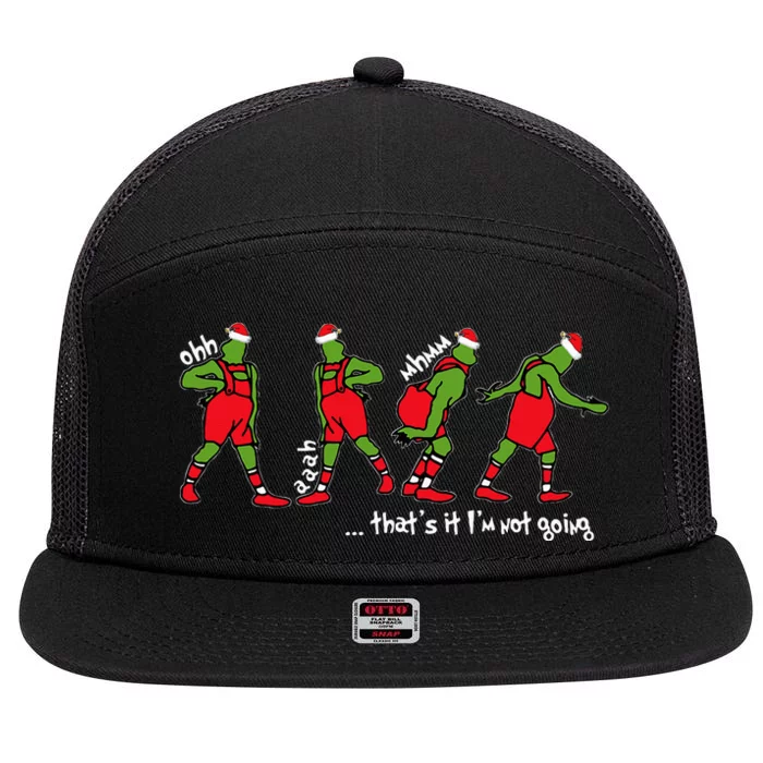 Christmas ThatS It IM Not Going 7 Panel Mesh Trucker Snapback Hat