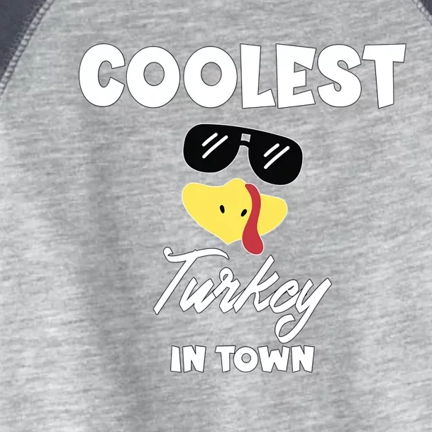 Coolest Turkey In Town Teens Cute Gift Toddler Fine Jersey T-Shirt