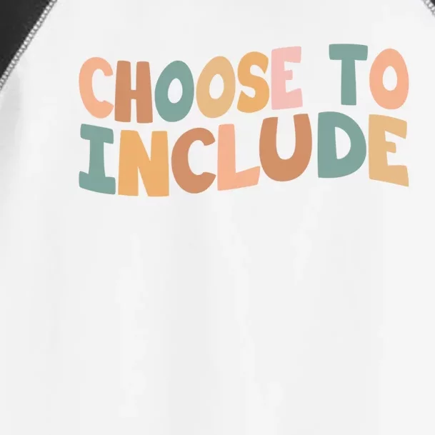 Choose To Include Special Education Teacher Autism Awareness Gift Toddler Fine Jersey T-Shirt