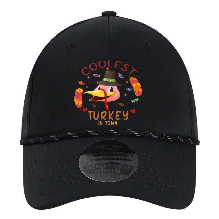 Coolest Turkey In Town Happy Thanksgiving Birthday Presents Gift Performance The Dyno Cap