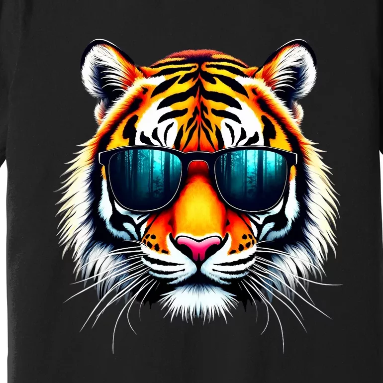 Cool Tiger In Sunglasses Graphic Tigers Premium T-Shirt