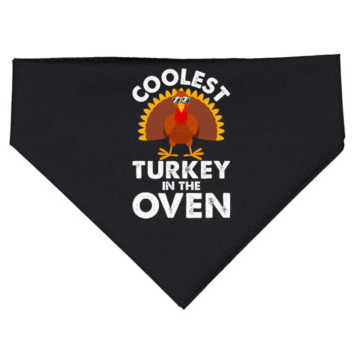 Coolest Turkey In The Oven Humor Funny Thanksgiving Gifts USA-Made Doggie Bandana