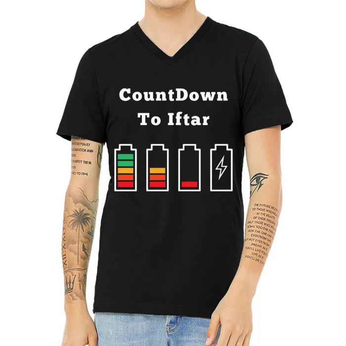 Countdown To Iftar Ramadan MuBarak Classic V-Neck T-Shirt