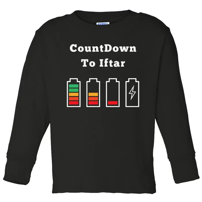 Countdown To Iftar Ramadan MuBarak Classic Toddler Long Sleeve Shirt