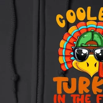 Coolest Turkey In The Flock Thanksgiving Gift Full Zip Hoodie