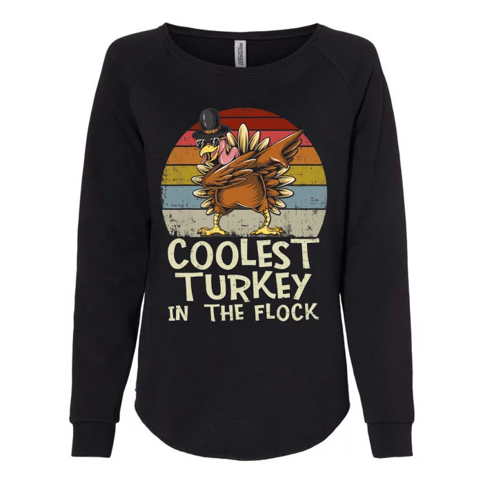 Coolest Turkey In The Flock Toddler Boys Thanksgiving Womens California Wash Sweatshirt