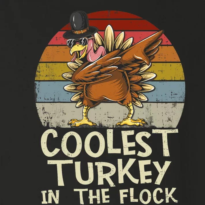 Coolest Turkey In The Flock Toddler Boys Thanksgiving Toddler Long Sleeve Shirt