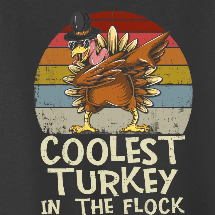 Coolest Turkey In The Flock Toddler Boys Thanksgiving Toddler T-Shirt