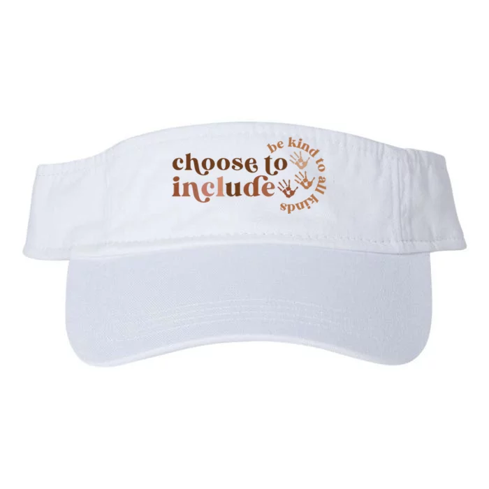 Choose To Include Sped Teacher Be Kind Neurodiversity Valucap Bio-Washed Visor