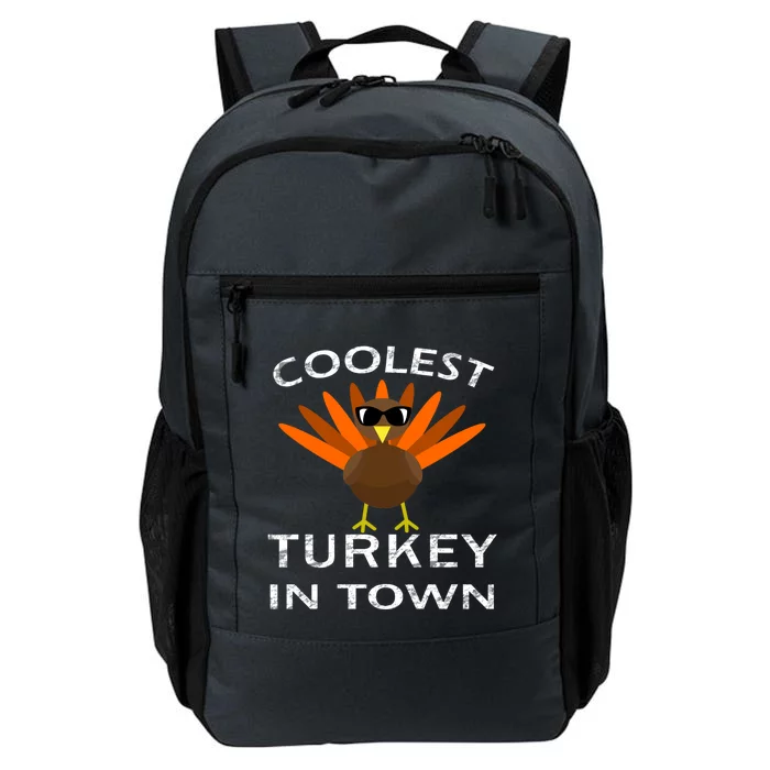 Coolest Turkey In Town Vintage Thanksgiving Party Gift Daily Commute Backpack