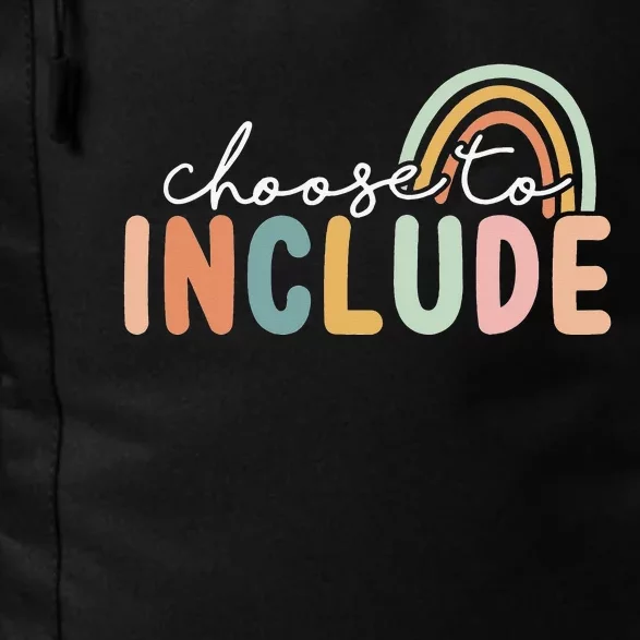 Choose To Include For Autism Teacher Special Education SPED Daily Commute Backpack