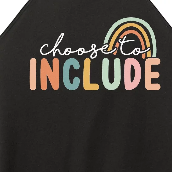 Choose To Include For Autism Teacher Special Education SPED Women’s Perfect Tri Rocker Tank