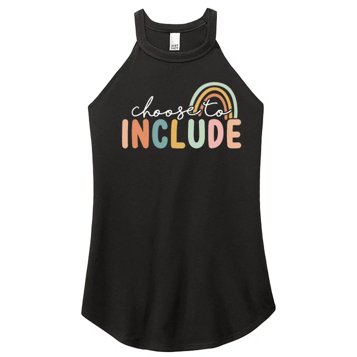 Choose To Include For Autism Teacher Special Education SPED Women’s Perfect Tri Rocker Tank