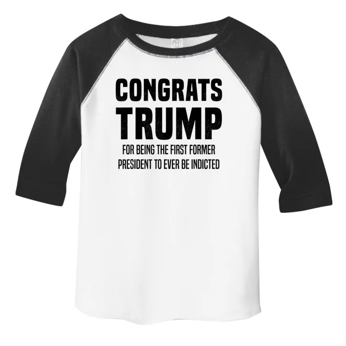 Congrats Trump Indicted Toddler Fine Jersey T-Shirt