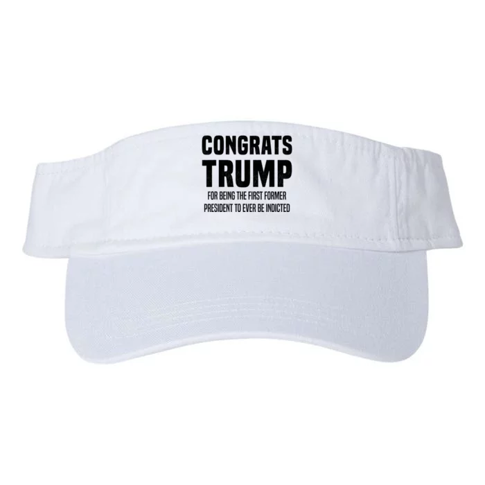 Congrats Trump Indicted Valucap Bio-Washed Visor