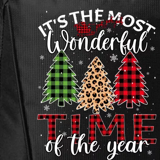 Christmas Trees ItS The Most Wonderful Time Of The Year City Backpack