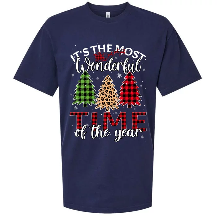 Christmas Trees ItS The Most Wonderful Time Of The Year Sueded Cloud Jersey T-Shirt