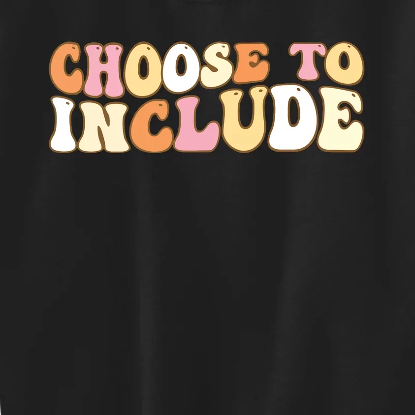 Choose To Include Special Education Teacher Autism Awareness Kids Sweatshirt