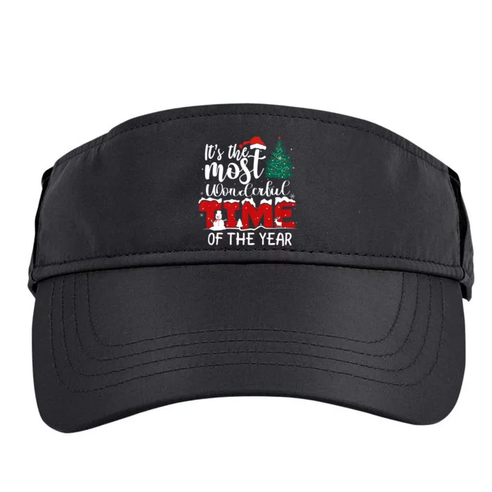 Christmas Trees ItS The Most Wonderful Time Of The Year Adult Drive Performance Visor