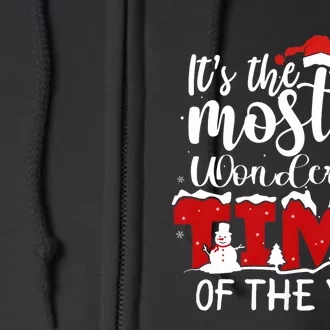 Christmas Trees ItS The Most Wonderful Time Of The Year Full Zip Hoodie