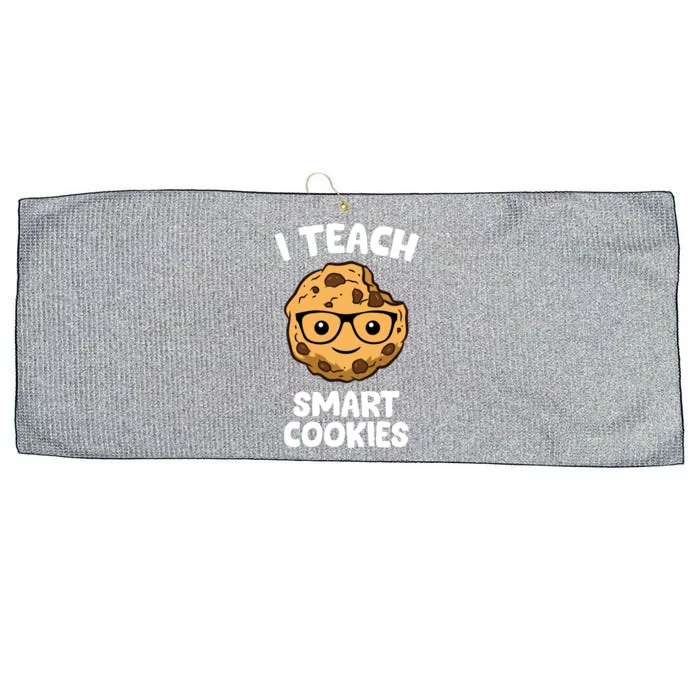 Cookie Teacher I Teach Smart Cookies Cute Teacher Gift Large Microfiber Waffle Golf Towel