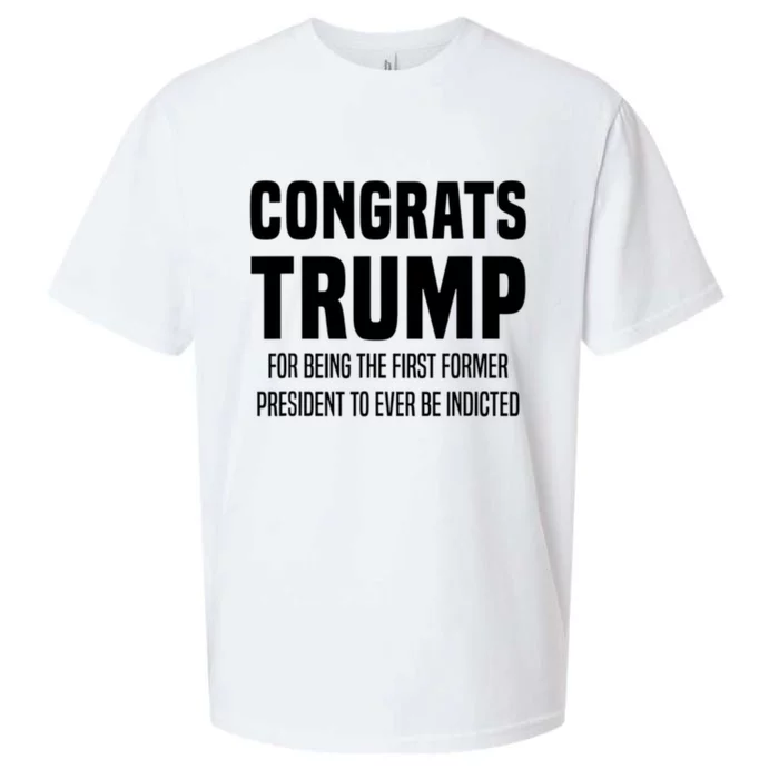 Congrats Trump Indicted Sueded Cloud Jersey T-Shirt