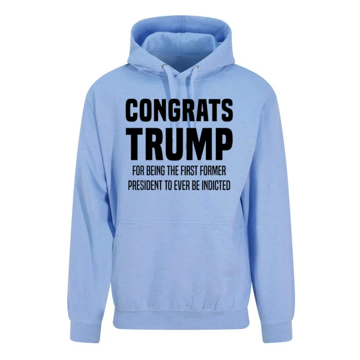 Congrats Trump Indicted Unisex Surf Hoodie