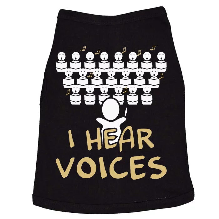 Choir Teacher I Hear Voices Funny Chorister Doggie Tank