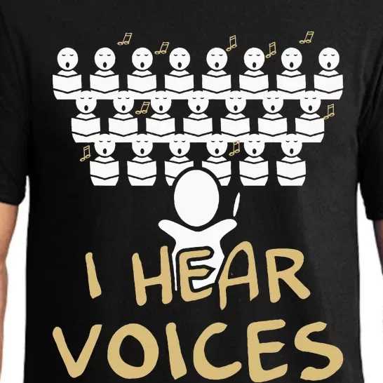 Choir Teacher I Hear Voices Funny Chorister Pajama Set