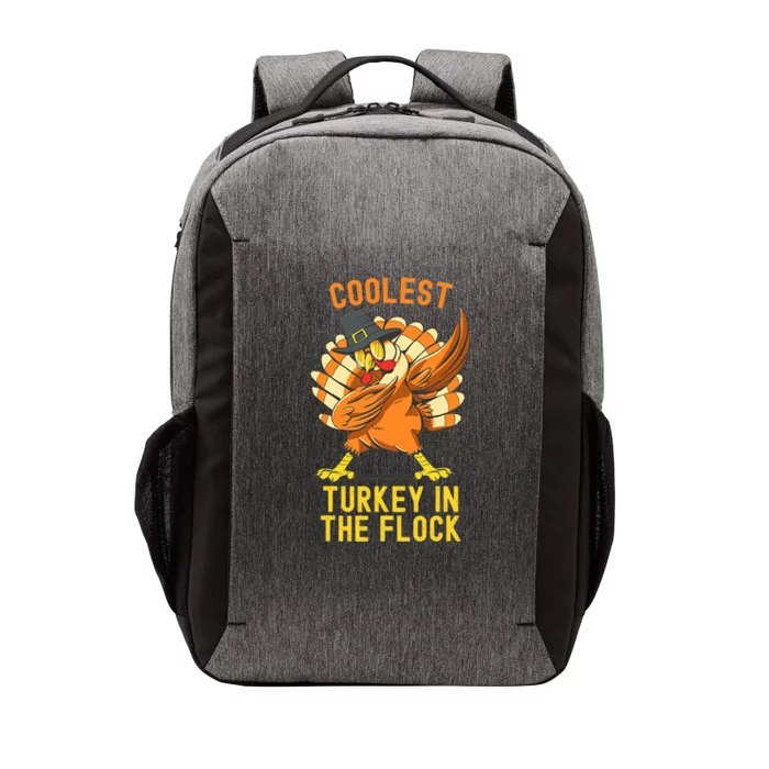 Coolest Turkey In The Flock Funny Thanksgiving Vector Backpack