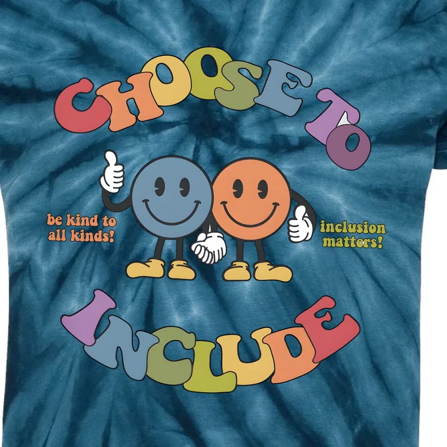 Choose To Include Neurodiversity Autism Spectrum Kids Tie-Dye T-Shirt