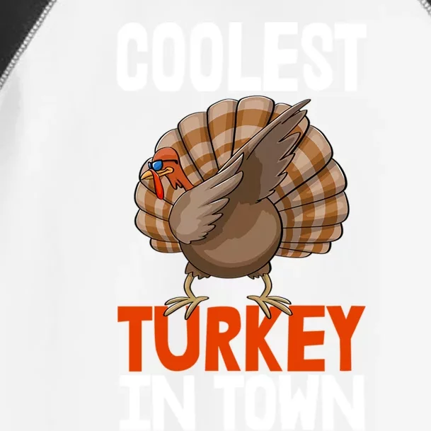 Coolest Turkey In Town Funny Turkey Gift Toddler Fine Jersey T-Shirt