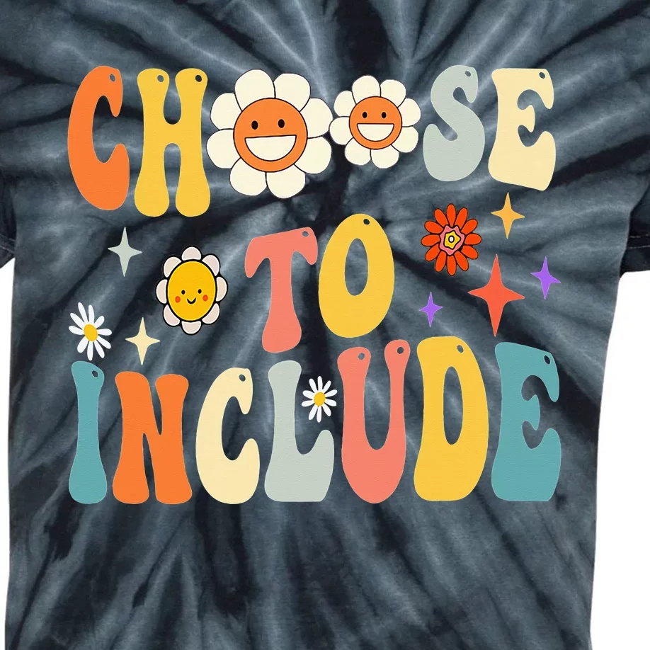 Choose To Include Special Education Teacher Autism Awareness Kids Tie-Dye T-Shirt