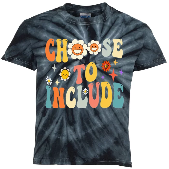 Choose To Include Special Education Teacher Autism Awareness Kids Tie-Dye T-Shirt