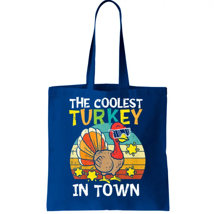 Coolest Turkey In Town Little Thanksgiving Gift Tote Bag