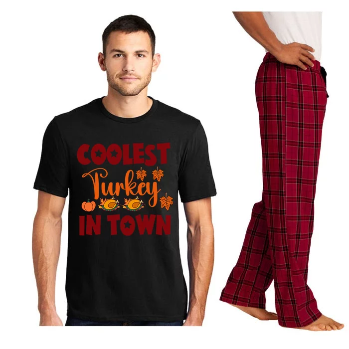 Coolest Turkey In Town Gift Pajama Set