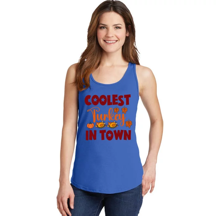 Coolest Turkey In Town Gift Ladies Essential Tank