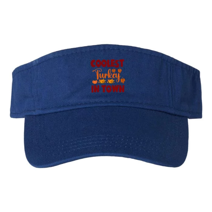 Coolest Turkey In Town Gift Valucap Bio-Washed Visor