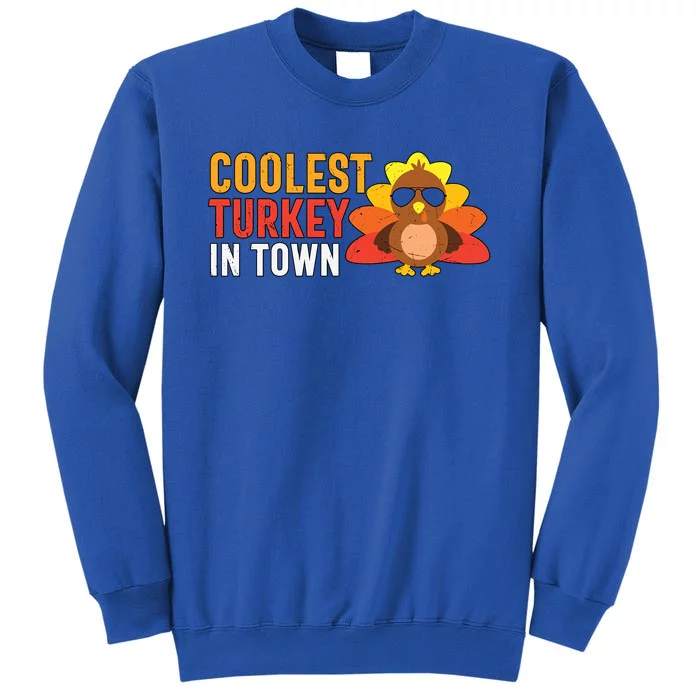 Coolest Turkey In Town Thanksgiving Family Matching Cute Gift Sweatshirt