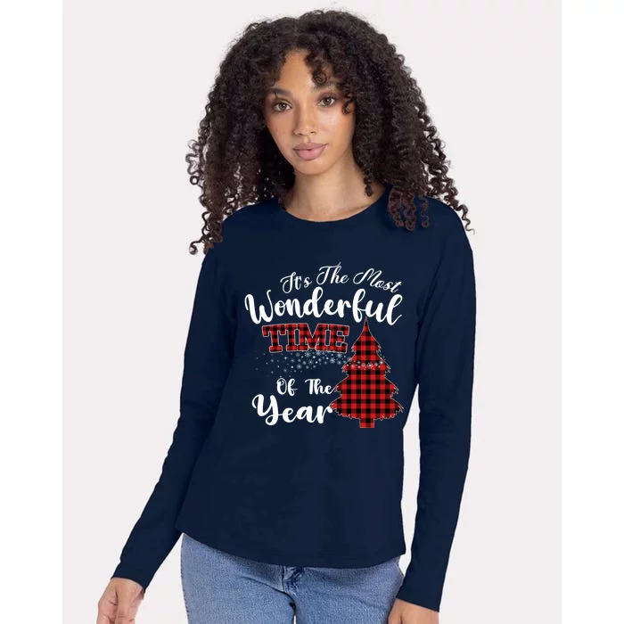 Christmas Trees It's The Most Wonderful Time Of The Year Womens Cotton Relaxed Long Sleeve T-Shirt