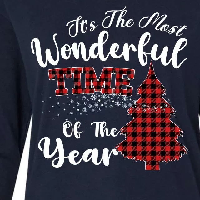 Christmas Trees It's The Most Wonderful Time Of The Year Womens Cotton Relaxed Long Sleeve T-Shirt