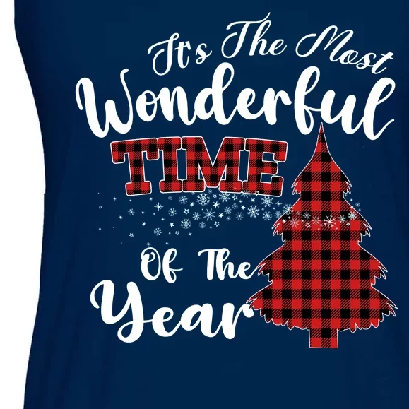 Christmas Trees It's The Most Wonderful Time Of The Year Ladies Essential Flowy Tank