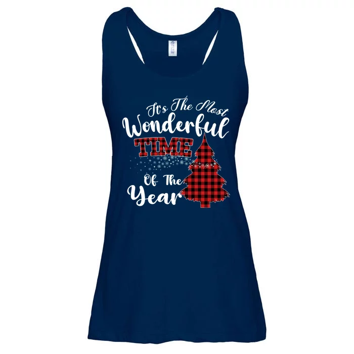 Christmas Trees It's The Most Wonderful Time Of The Year Ladies Essential Flowy Tank