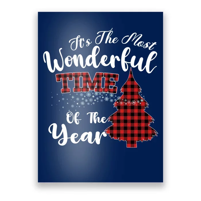 Christmas Trees It's The Most Wonderful Time Of The Year Poster