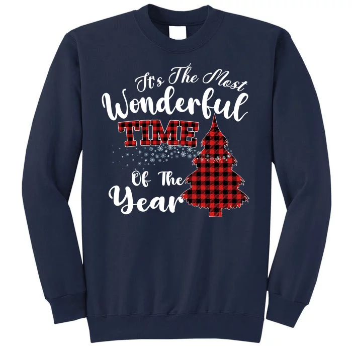 Christmas Trees It's The Most Wonderful Time Of The Year Tall Sweatshirt